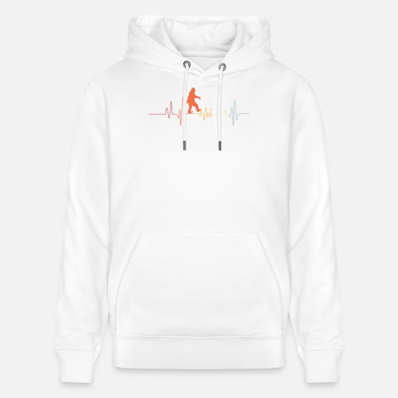 Bigfoot Sasquatch Cache-cache Dictons - Sweat à capuche bio CRUISER Stanley/Stella Unisexe - blanc