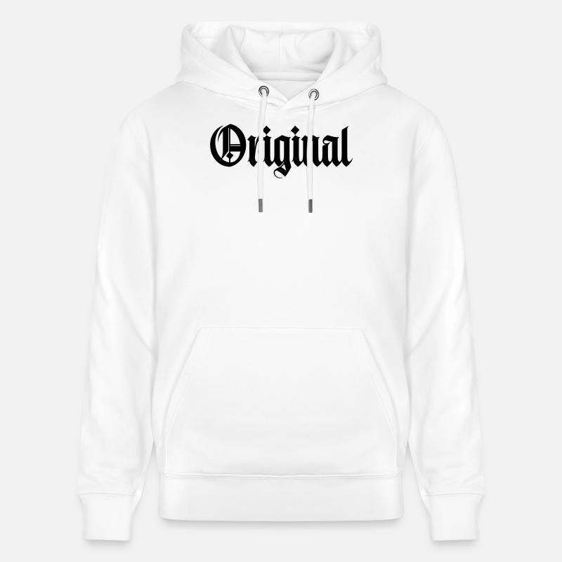Langue source - Sweat à capuche bio CRUISER Stanley/Stella Unisexe - blanc