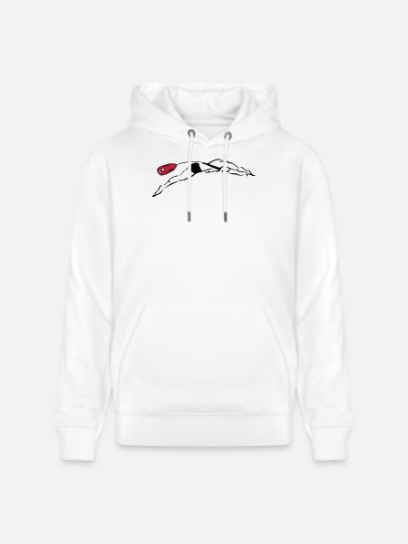 lifeguard plunge - Stanley/Stella CRUISER Unisex Organic Hoodie - white