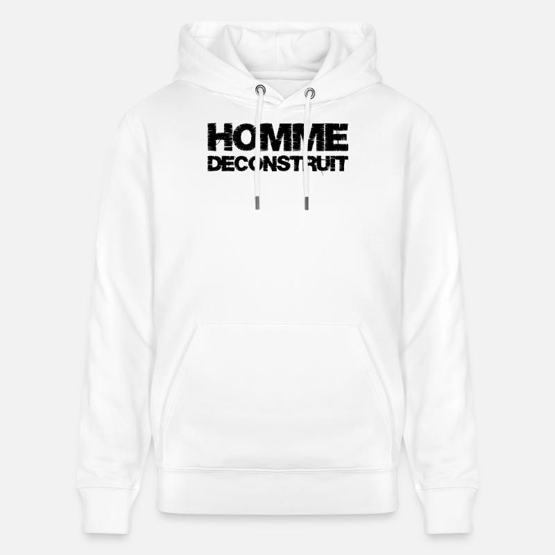 Homme déconstruit - Sweat à capuche bio CRUISER Stanley/Stella Unisexe - blanc