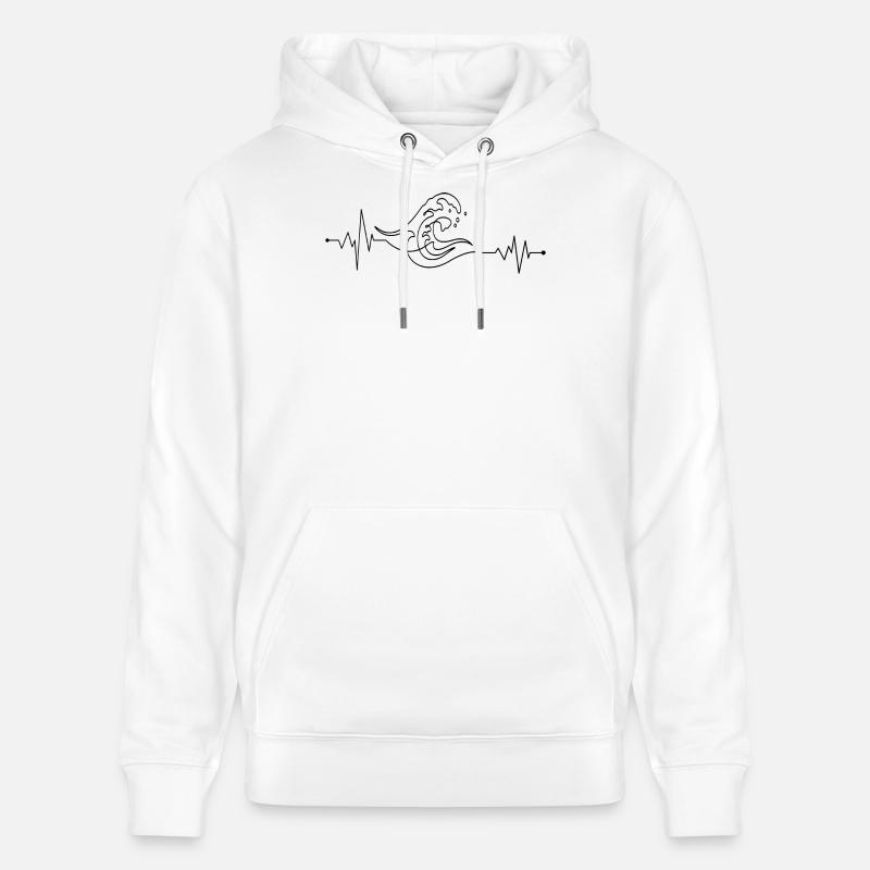 design_not_provided - Sweat à capuche bio CRUISER Stanley/Stella Unisexe - blanc