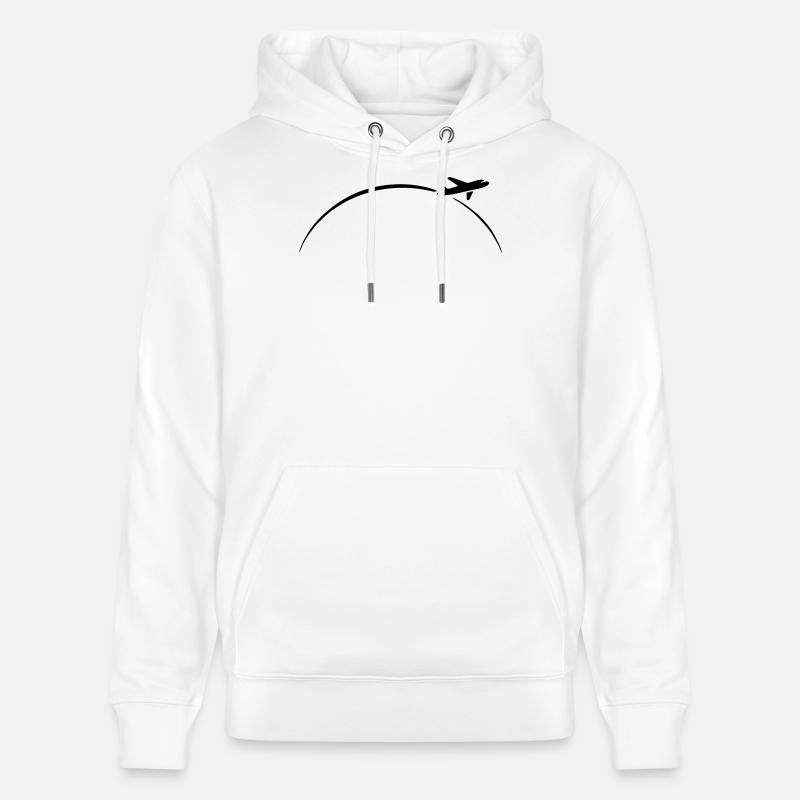 avion - Sweat à capuche bio CRUISER Stanley/Stella Unisexe - blanc