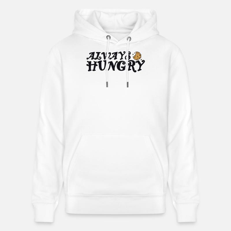 Always hungry mit Cookie - Stanley/Stella Unisex Bio-Hoodie CRUISER  - Weiß