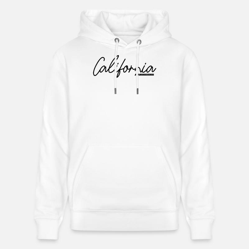 Motif abstrait de paysage naturel - Sweat à capuche bio CRUISER Stanley/Stella Unisexe - blanc