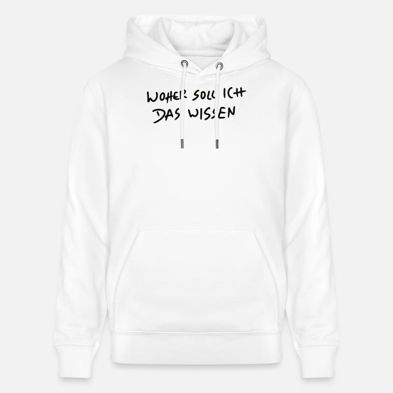 Où devrais-je savoir Graffiti - Sweat à capuche bio CRUISER Stanley/Stella Unisexe - blanc