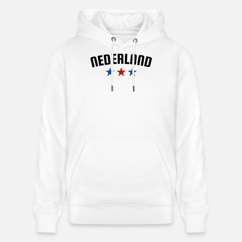 Design 3 étoiles aux Pays-Bas - Sweat à capuche bio CRUISER Stanley/Stella Unisexe - blanc