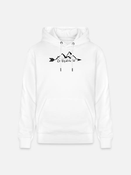Der Weg ist das Ziel - Stanley/Stella Unisex Bio-Hoodie CRUISER  - Weiß