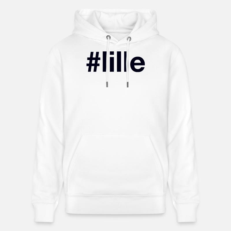 LILLE Hashtag - Sweat à capuche bio CRUISER Stanley/Stella Unisexe - blanc