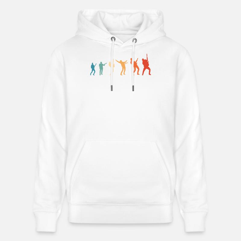 Evolution Rockmusik Rock Gitarrist - Stanley/Stella Unisex Bio-Hoodie CRUISER  - Weiß