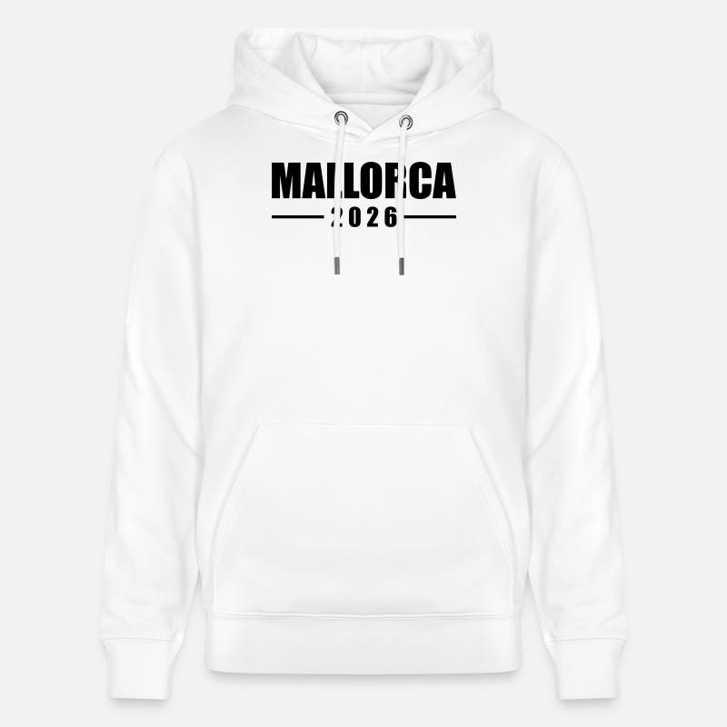 Majorque 2026 - Sweat à capuche bio CRUISER Stanley/Stella Unisexe - blanc