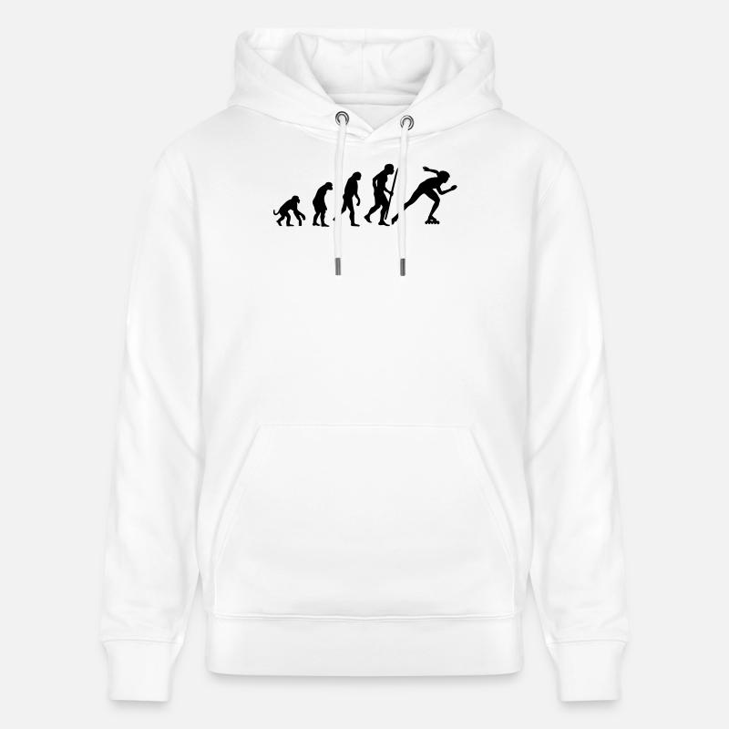 Änderungen im Einklang Eisschnelllauf - Stanley/Stella Unisex Bio-Hoodie CRUISER  - Weiß