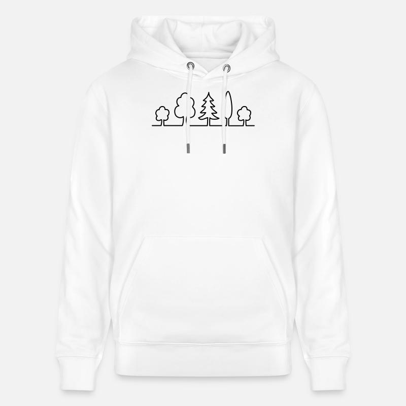 arbre - Sweat à capuche bio CRUISER Stanley/Stella Unisexe - blanc