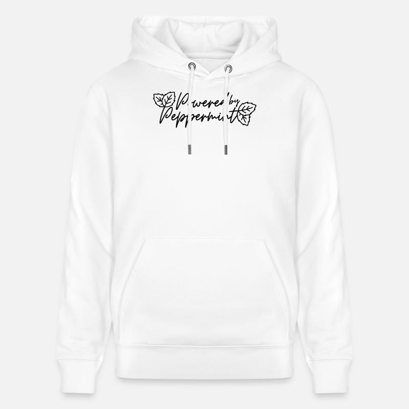 Propulsé par la menthe poivrée - Sweat à capuche bio CRUISER Stanley/Stella Unisexe - blanc