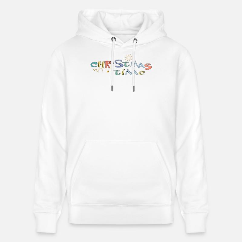 Période de Noël - Sweat à capuche bio CRUISER Stanley/Stella Unisexe - blanc