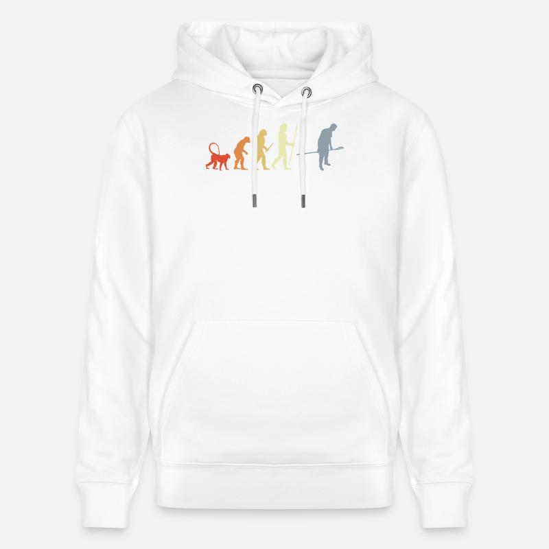 Baker Evolution Retro Look - Stanley/Stella CRUISER Unisex Organic Hoodie - white