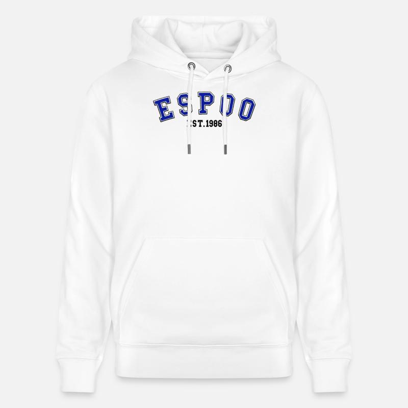 Fondation d’Espoo en 1986 - Sweat à capuche bio CRUISER Stanley/Stella Unisexe - blanc