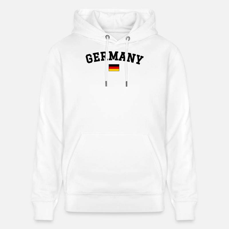 Spanien Flagge Design Englisch Schwarz - Stanley/Stella Unisex Bio-Hoodie CRUISER  - Weiß