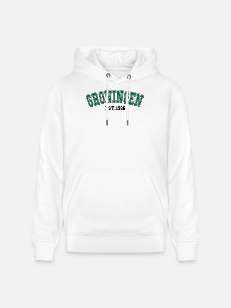 Groningen Est. 1986 - Stanley/Stella CRUISER Unisex Organic Hoodie - white