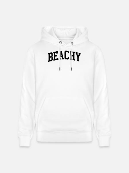 Strandig-minimalistischer Sommer-Strandstil - Stanley/Stella Unisex Bio-Hoodie CRUISER  - Weiß