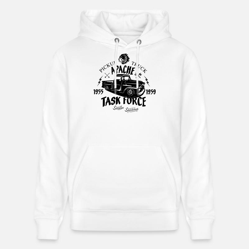 Camion Apache - Sweat à capuche bio CRUISER Stanley/Stella Unisexe - blanc