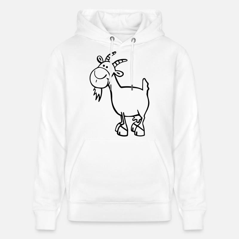 Chévre - Sweat à capuche bio CRUISER Stanley/Stella Unisexe - blanc