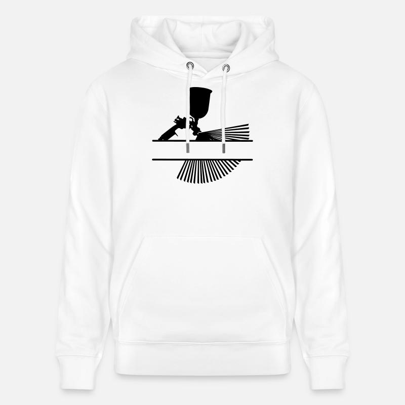 Spray mit Textbanner - Stanley/Stella Unisex Bio-Hoodie CRUISER - Weiß
