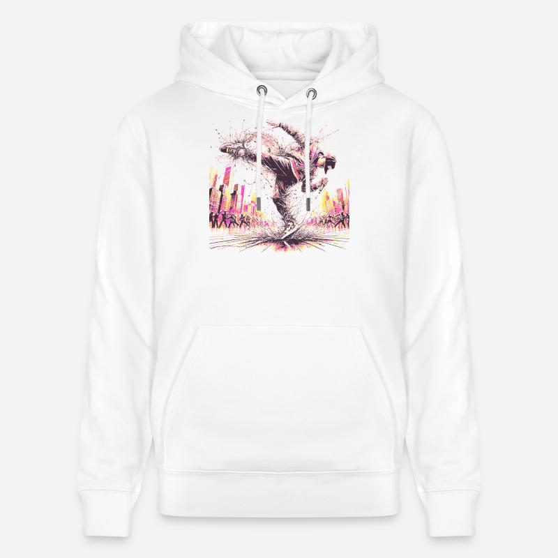 BREAK DANCE - Sweat à capuche bio CRUISER Stanley/Stella Unisexe - blanc