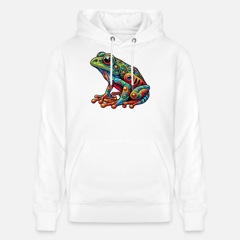 Grenouille - Sweat à capuche bio CRUISER Stanley/Stella Unisexe - blanc