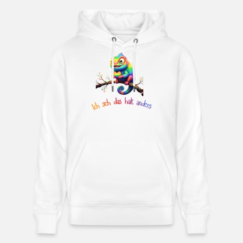 Ich seh das halt anders!  - Stanley/Stella Unisex Bio-Hoodie CRUISER  - Weiß