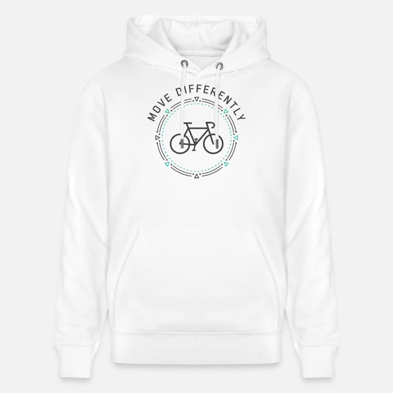 Bougez différemment - Sweat à capuche bio CRUISER Stanley/Stella Unisexe - blanc