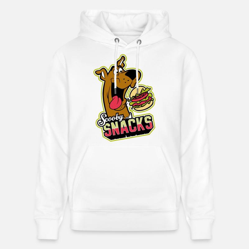 Scooby-Doo Scooby Snacks Mit Burger - Stanley/Stella Unisex Bio-Hoodie CRUISER  - Weiß