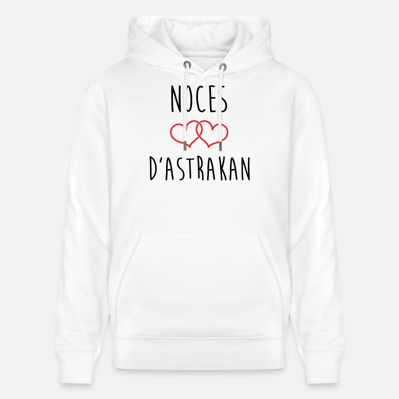 Bryllupsdag - Astrakhan-bryllup (64 år) - Stanley/Stella CRUISER økologisk unisex-hoodie - hvid