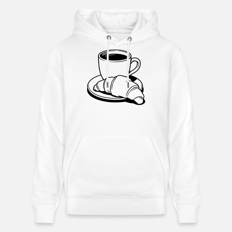 Kaffeecroissant - Stanley/Stella Unisex Bio-Hoodie CRUISER  - Weiß