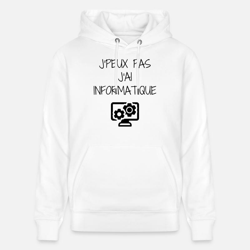 Computer / Informatiker / Aussenseiter / Ingenieur - Stanley/Stella Unisex Bio-Hoodie CRUISER  - Weiß