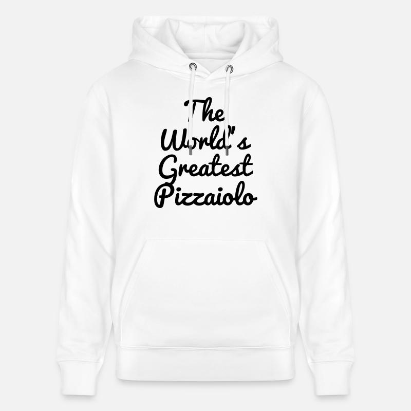 pizza / pizzaiolo / chef / italie / pizzaiola - Sweat à capuche bio CRUISER Stanley/Stella Unisexe - blanc