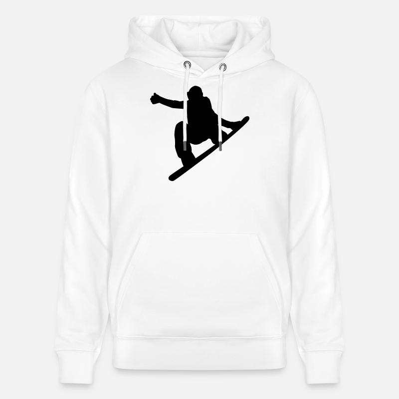 Snowboard - Stanley/Stella Unisex Bio-Hoodie CRUISER  - Weiß