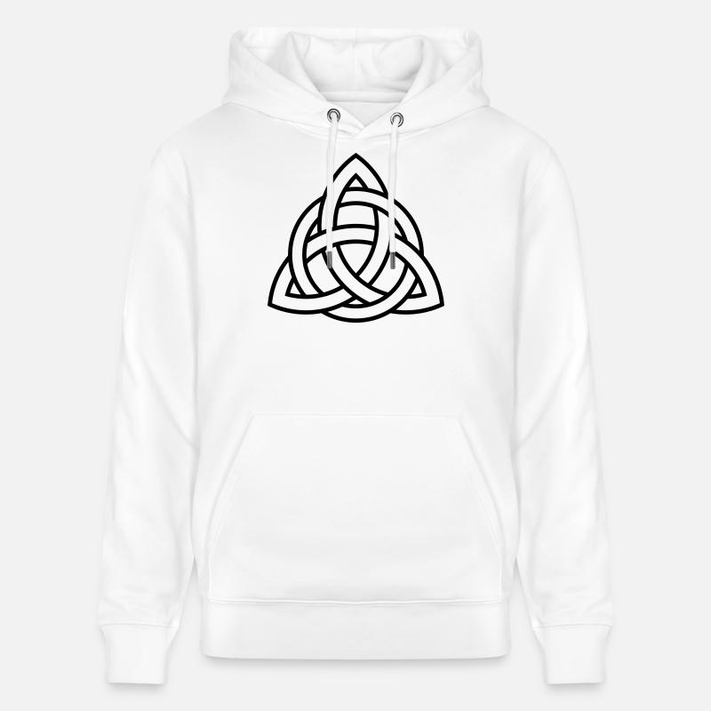 Keltisches Triqueta oder Triquetra-Symbol WEISS - Stanley/Stella Unisex Bio-Hoodie CRUISER  - Weiß