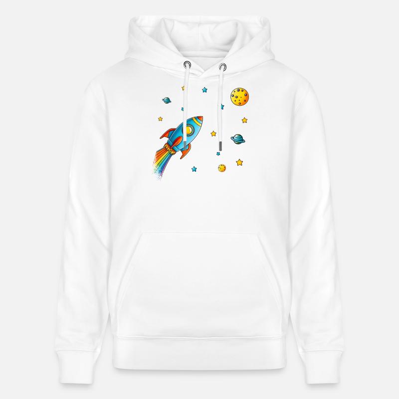 Espace d’aventure - Sweat à capuche bio CRUISER Stanley/Stella Unisexe - blanc