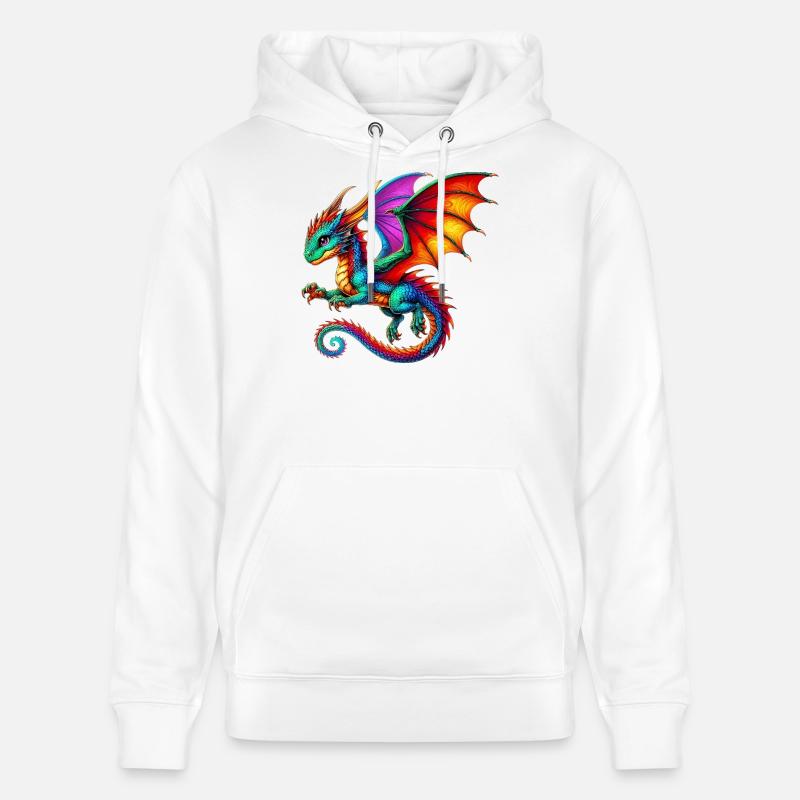 Dragon - Sweat à capuche bio CRUISER Stanley/Stella Unisexe - blanc