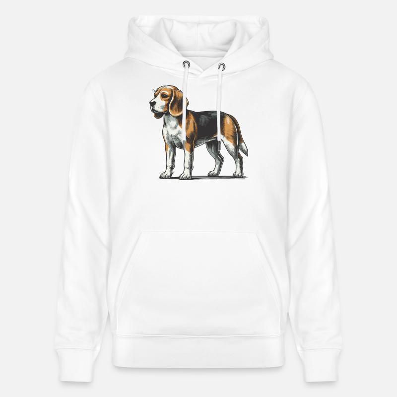 Beagle - Stanley/Stella Unisex Bio-Hoodie CRUISER - Weiß