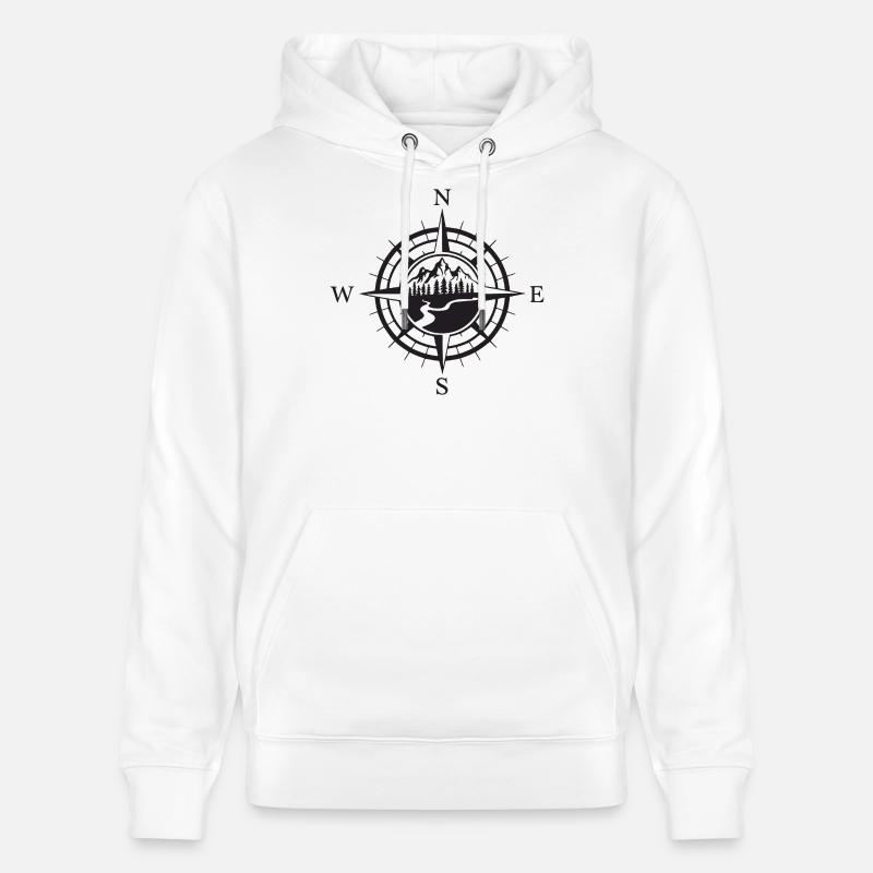 Berge - Das Abenteuer wartet auf Sie - Stanley/Stella Unisex Bio-Hoodie CRUISER  - Weiß