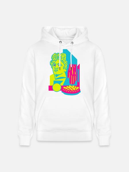 Art Food - Stanley/Stella CRUISER Unisex Organic Hoodie - white