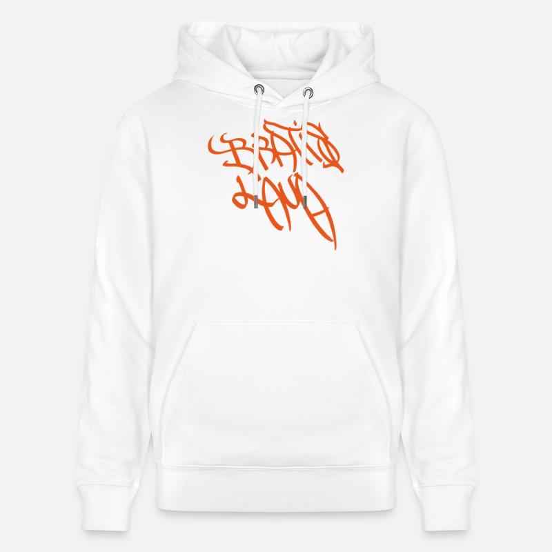 Graffiti expressif de Bratislava - Sweat à capuche bio CRUISER Stanley/Stella Unisexe - blanc