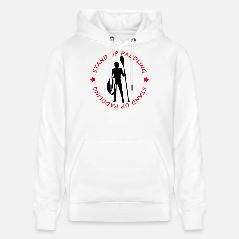 Stand up paddle - Sweat à capuche bio CRUISER Stanley/Stella Unisexe - blanc