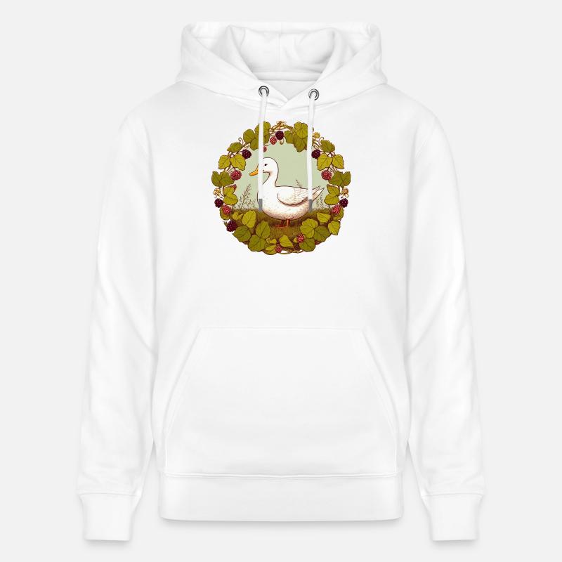 Cercle de la vigne de canard - Sweat à capuche bio CRUISER Stanley/Stella Unisexe - blanc