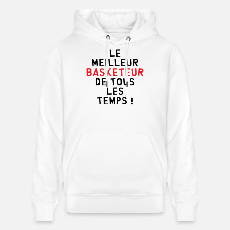basket meilleur basketteur - Sweat à capuche bio CRUISER Stanley/Stella Unisexe - blanc