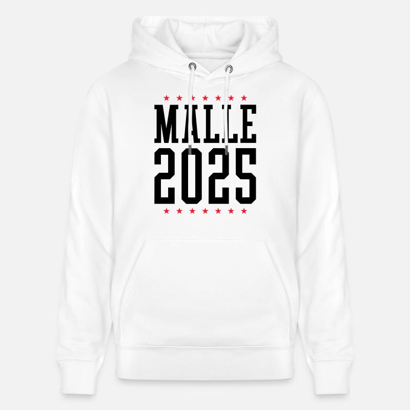 Malle 2025 Majorque - Sweat à capuche bio CRUISER Stanley/Stella Unisexe - blanc