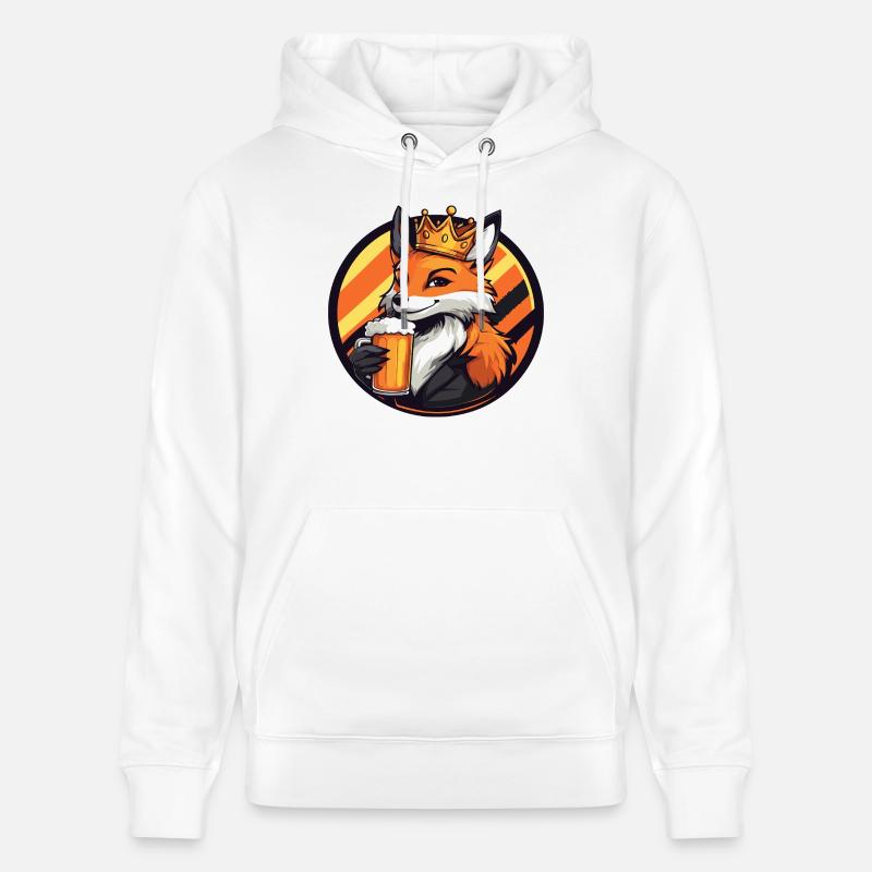 Fuchs Bier Comic - Stanley/Stella Unisex Bio-Hoodie CRUISER  - Weiß