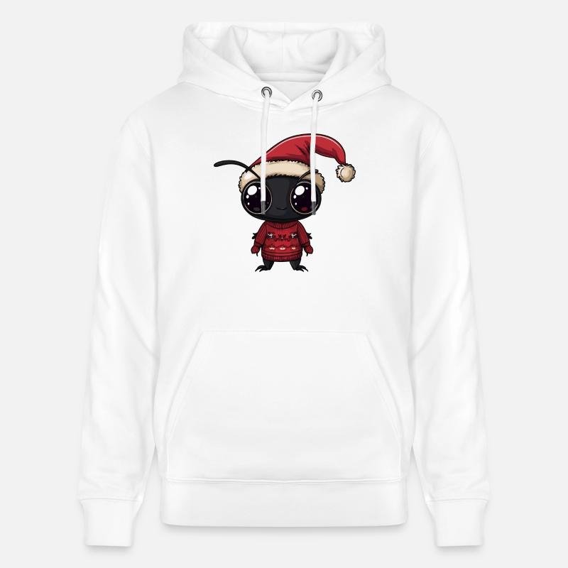 Fourmi Noël - Sweat à capuche bio CRUISER Stanley/Stella Unisexe - blanc