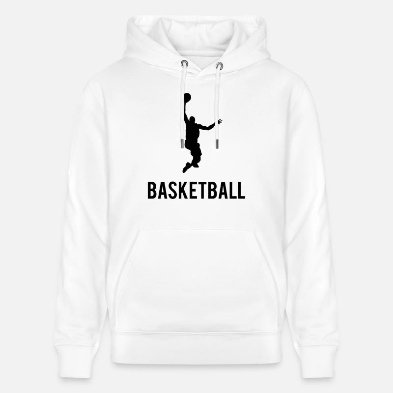 Basketball Dunk - Sweat à capuche bio CRUISER Stanley/Stella Unisexe - blanc